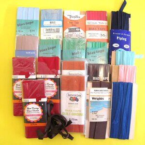 Bias tape Piping Hem tape Bundle of 16 J.P. Coats Trimtex Belding Wrights